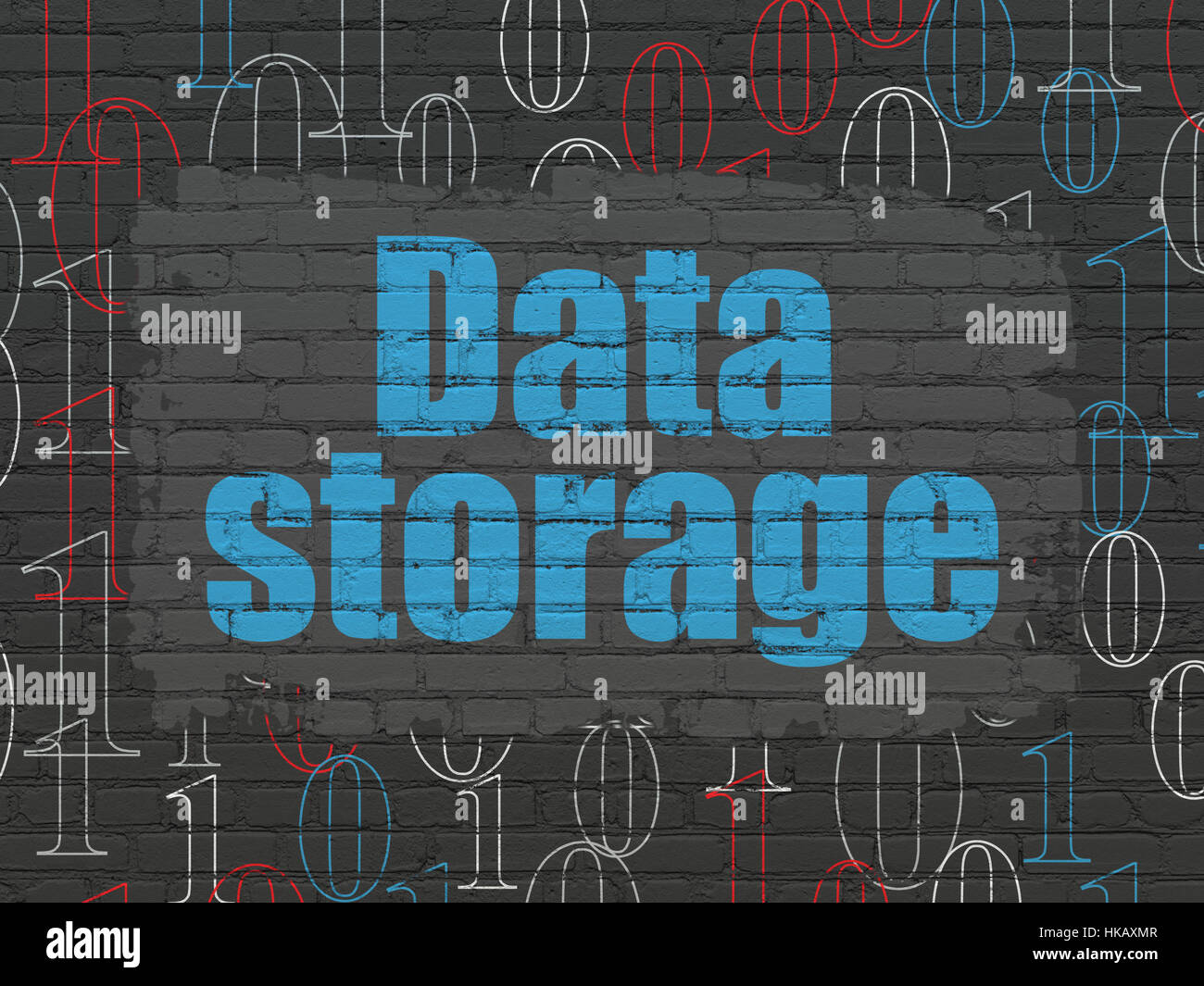 Information concept: Data Storage on wall background Stock Photo - Alamy