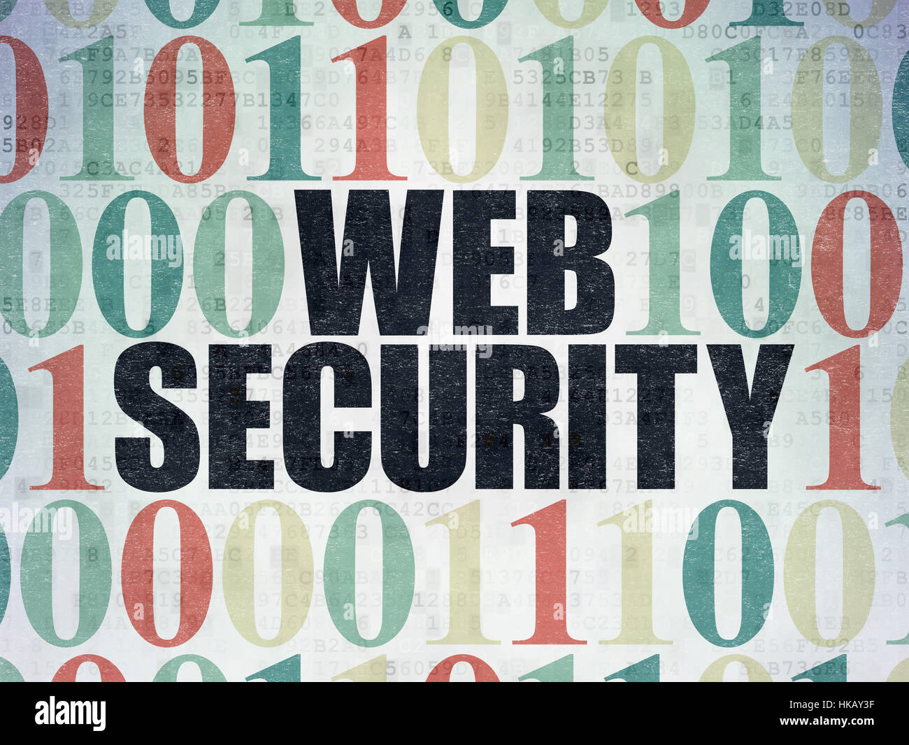 Privacy concept: Web Security on Digital Data Paper background Stock ...