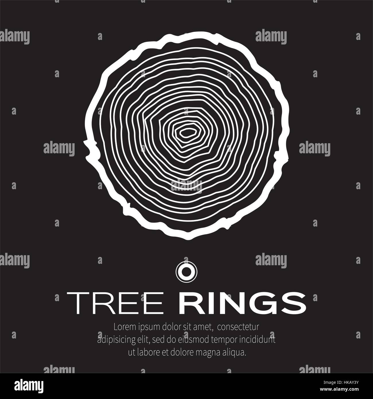 Tree rings background and saw cut tree trunk vector, forestry and ...
