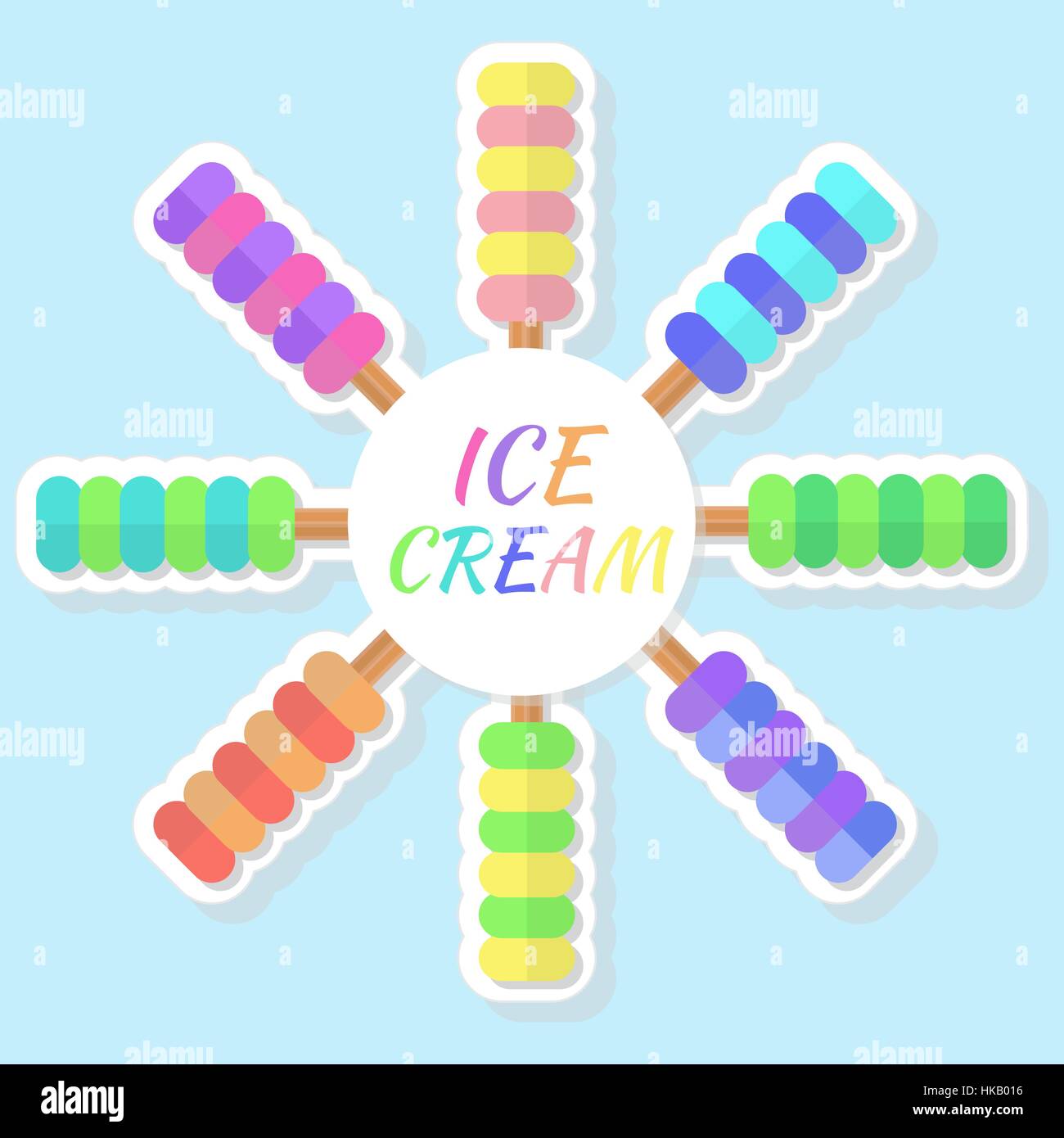 Ice creams collection vector illustration Stock Vector Image & Art - Alamy