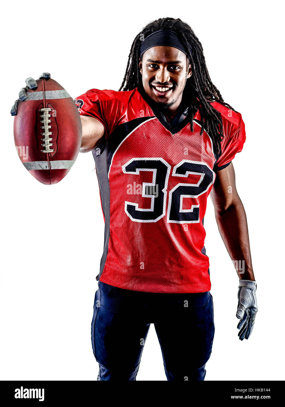 Football Player Action Jumping Head Kick Stock Photo 433505185