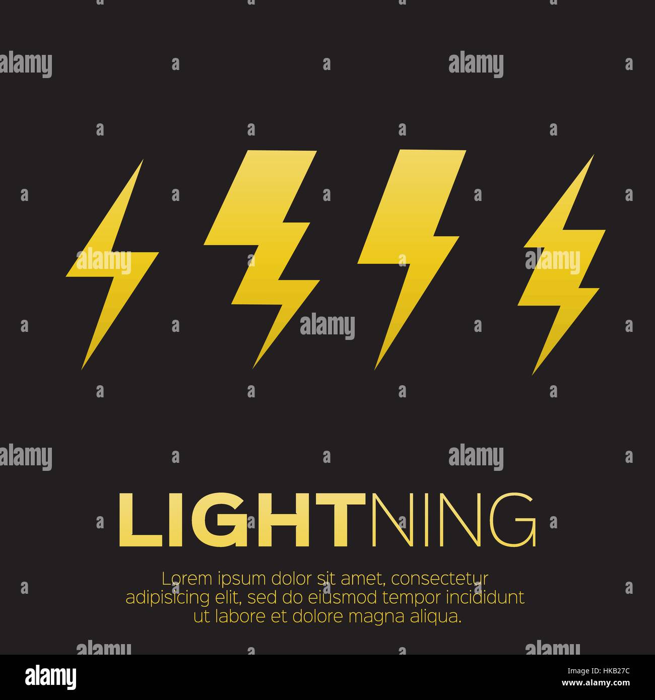 Lightning bolt icon for apps and websites Stock Vector Image & Art Alamy