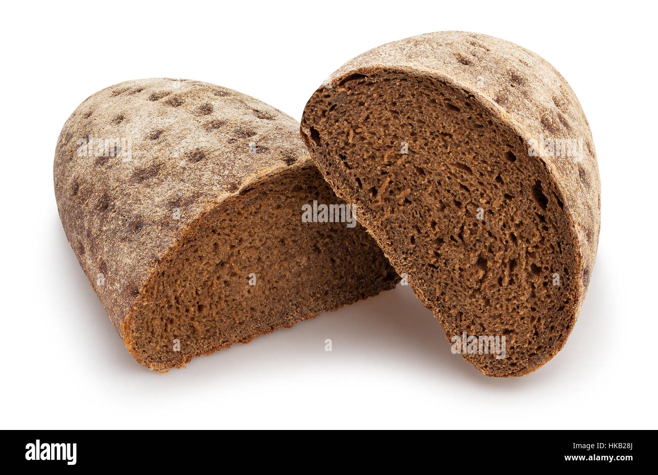 sliced bread isolated Stock Photo