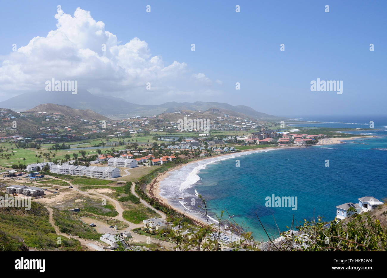Beach in St Kitts island Stock Photo Alamy