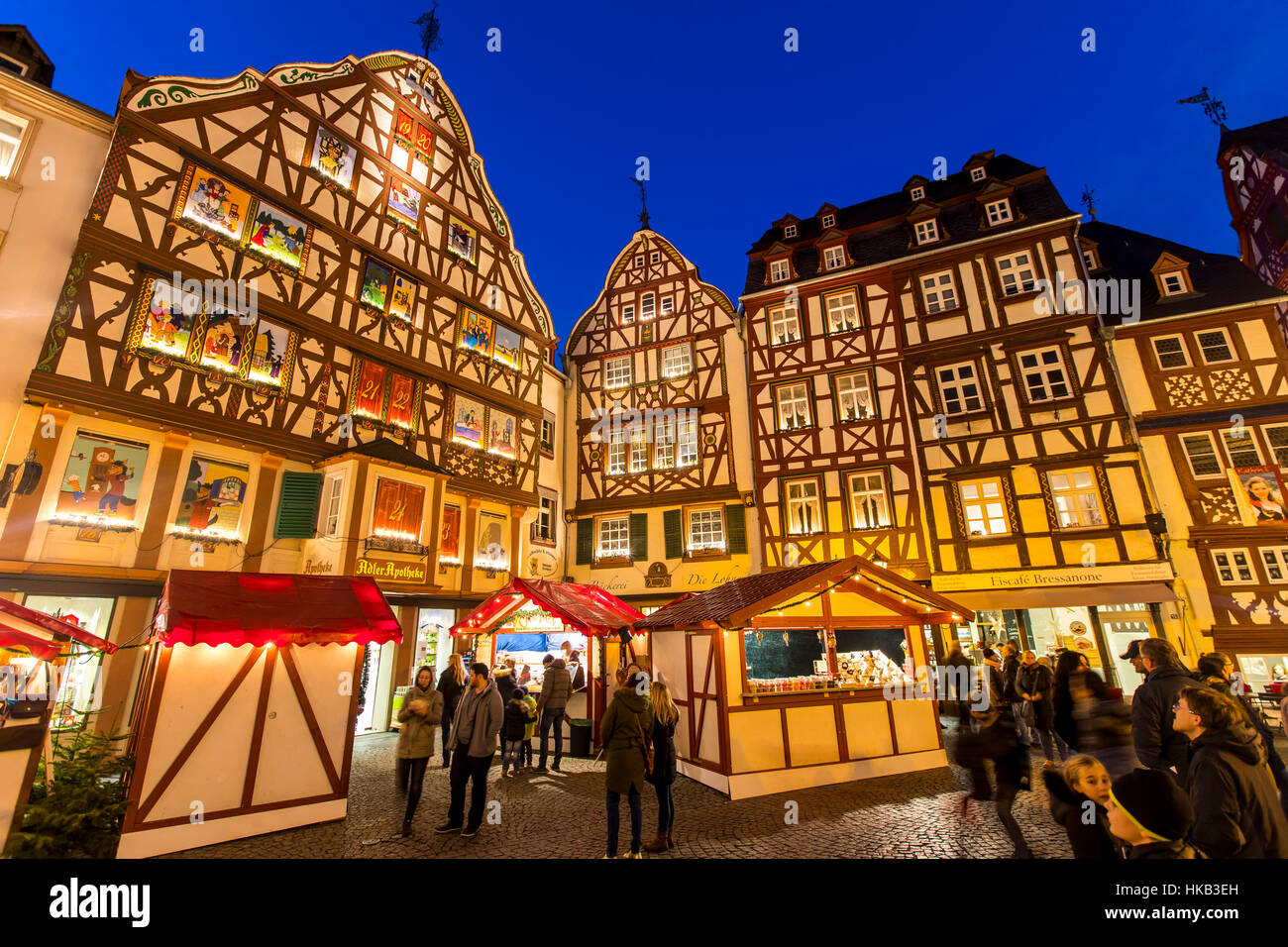 Christmas market bernkastel kues germany hires stock photography and
