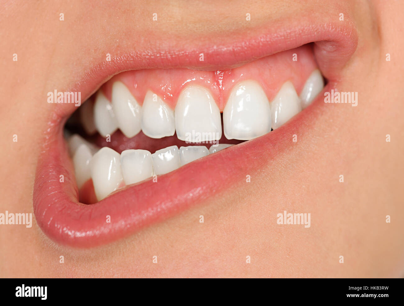 Opened mouth with teeth Stock Photo
