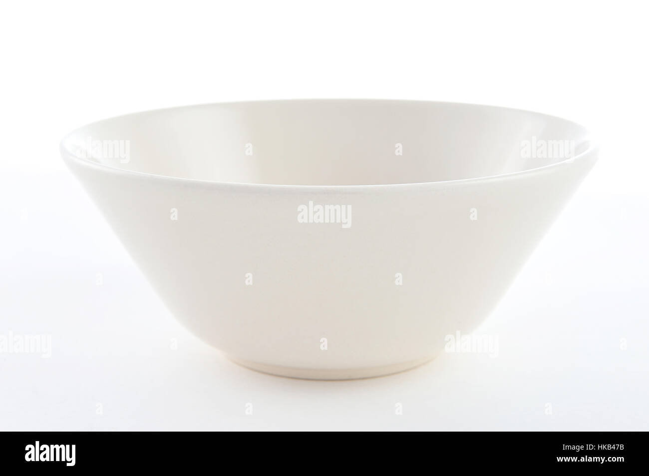 white  empty plate on white background Stock Photo