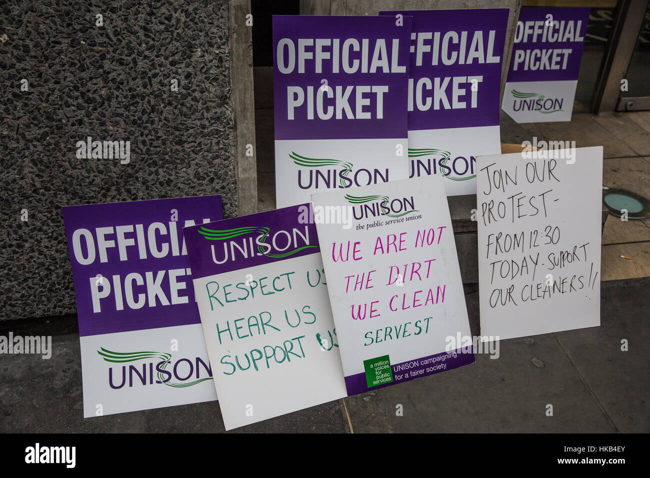 College students demonstration picket signs hires stock photography