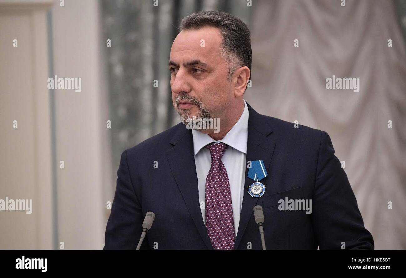 Moscow, Russia. 26th Jan, 2017. Vladislav Gasumyanov, vice president ...