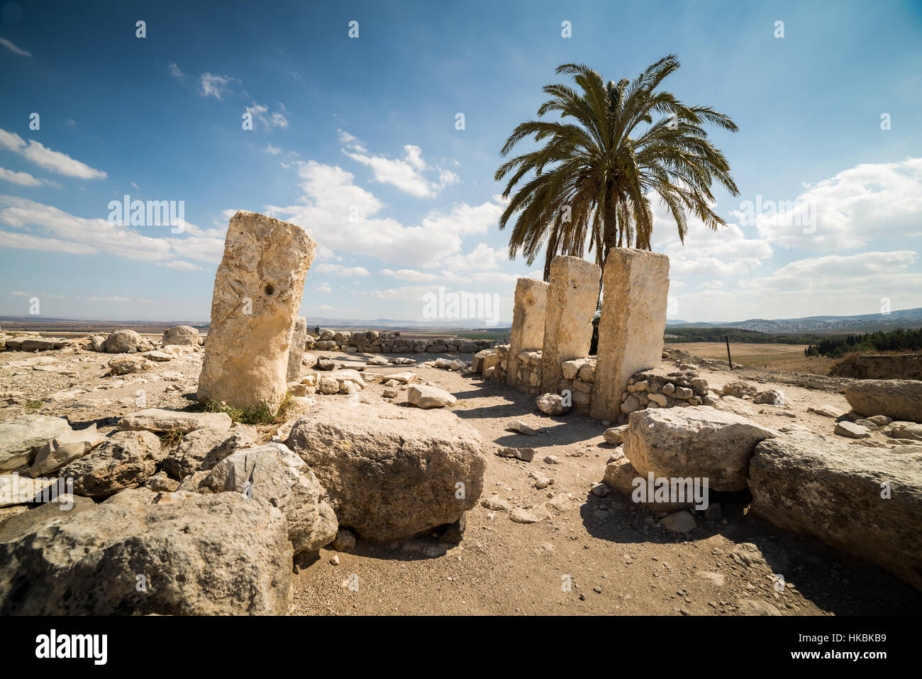 Meguido Visit to Megiddo National Park, Israel Stock Photo - Alamy