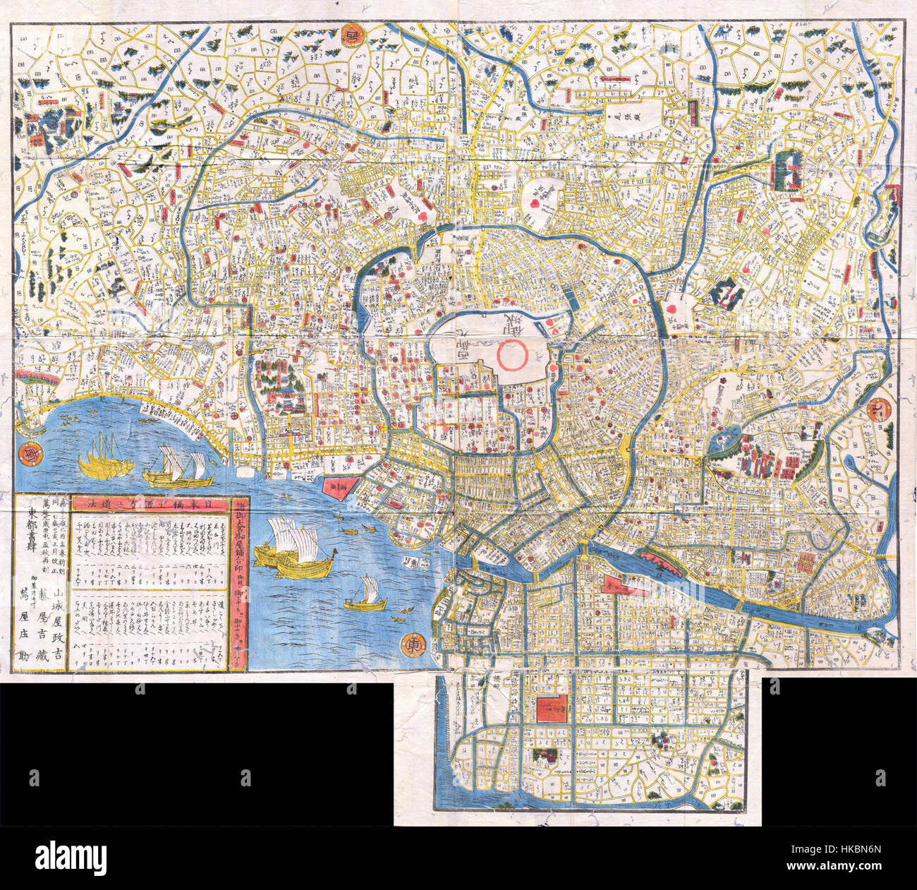Japan edo map hi-res stock photography and images - Alamy