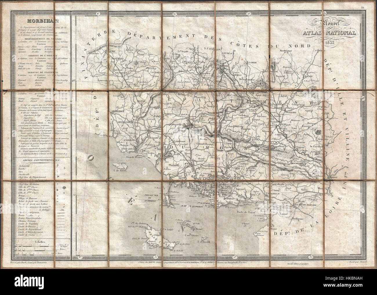 Bretagne region map hi-res stock photography and images - Alamy