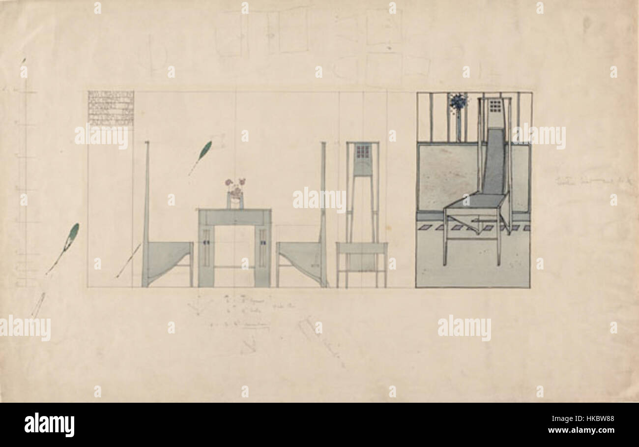 Picture of Mackintosh design features hi-res stock photography and images - Alamy