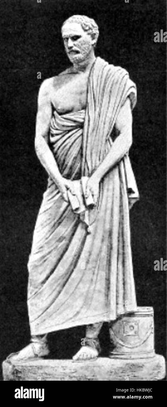 Political speech of demosthenes Black and White Stock Photos
