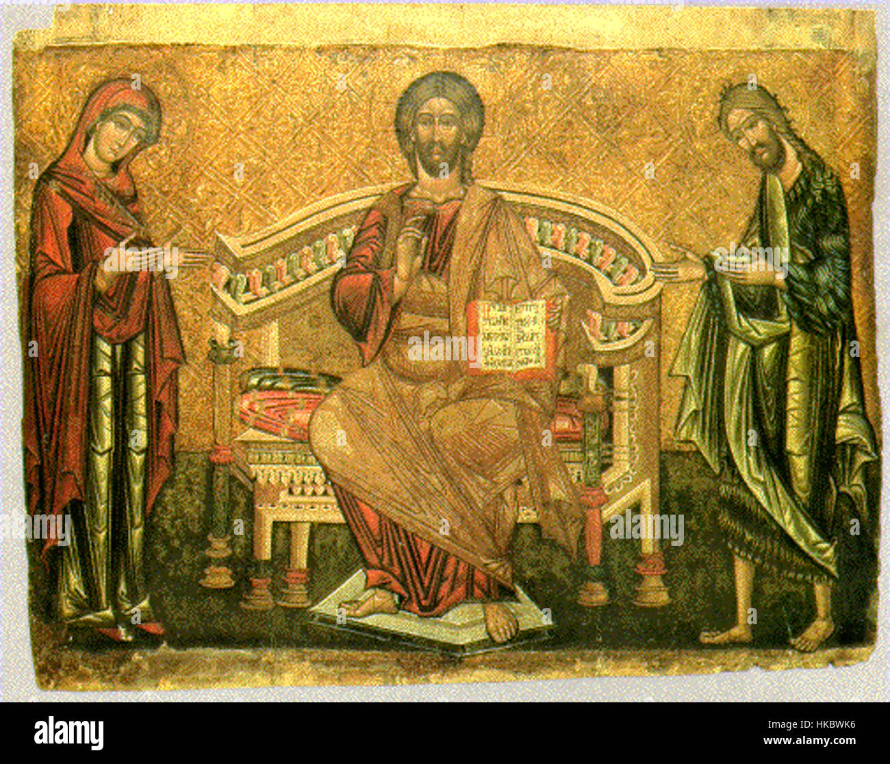 The Deesis is an important religious icon, typically featuring Christ ...