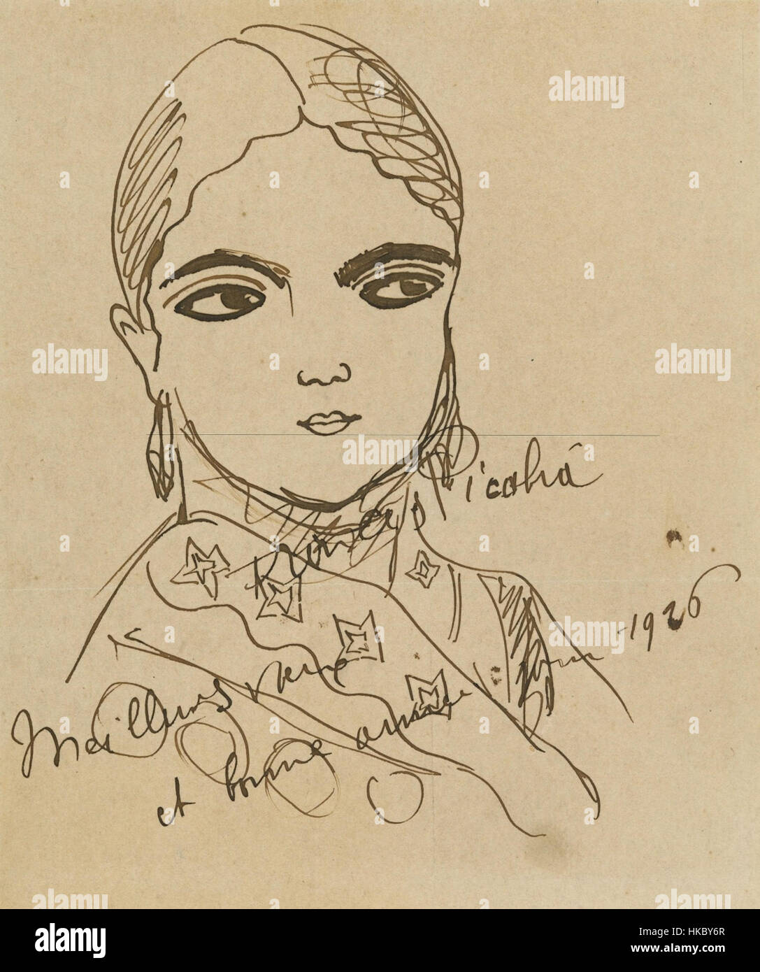 Francis Picabia Jeune fille 1926 Stock Photo