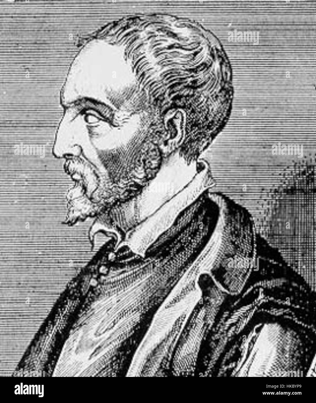 A historical portrait of Girolamo Cardano, the renowned 16th-century ...