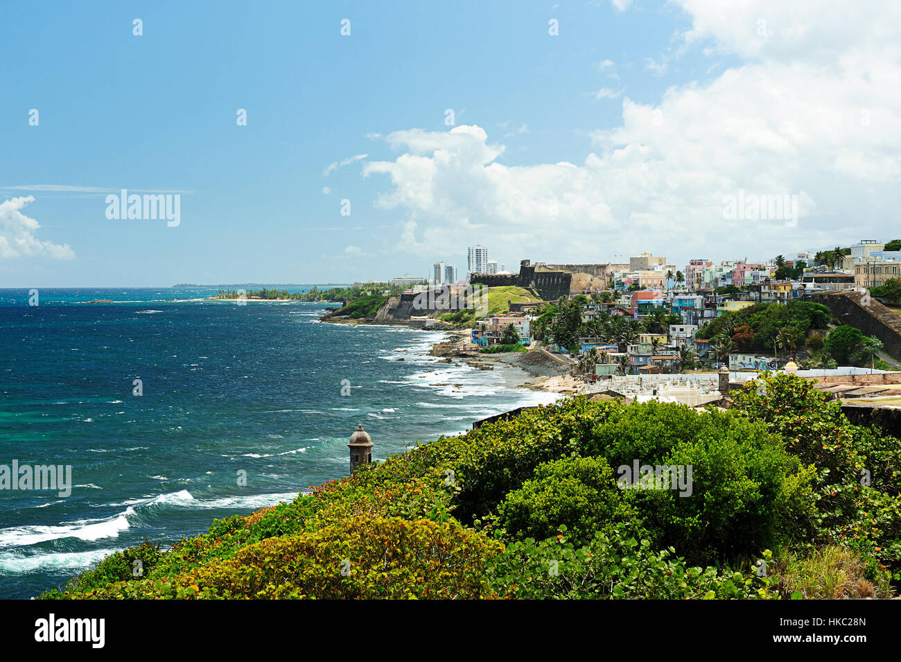 Big waves in Puerto Rico coast Stock Photo Alamy