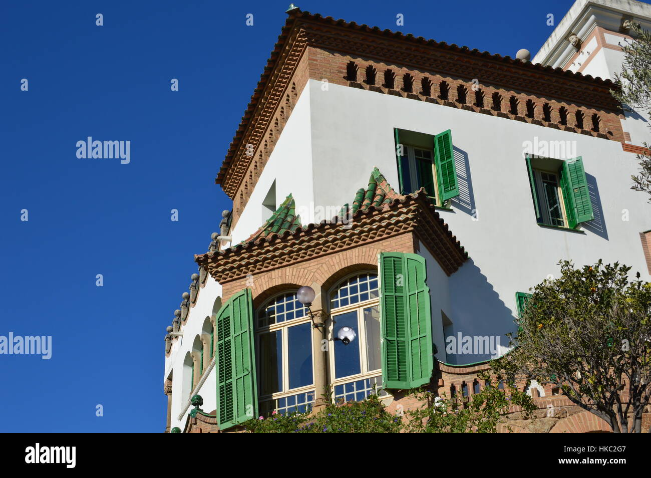 Park Guell house Stock Photo