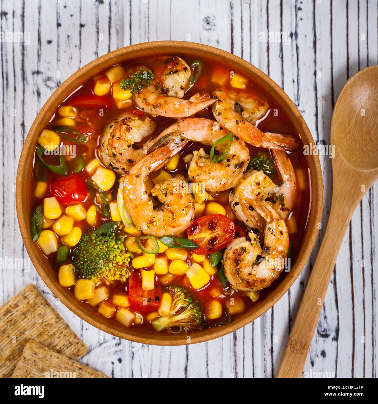 Shrimp Soup Stock Photo - Alamy