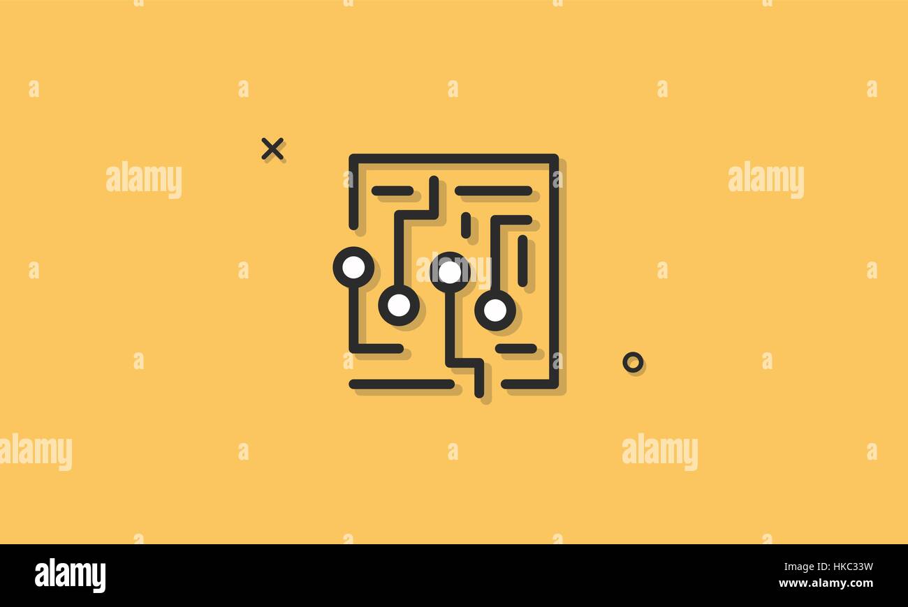 Labyrinth Maze Vector Icon Concept Stock Vector Image & Art - Alamy