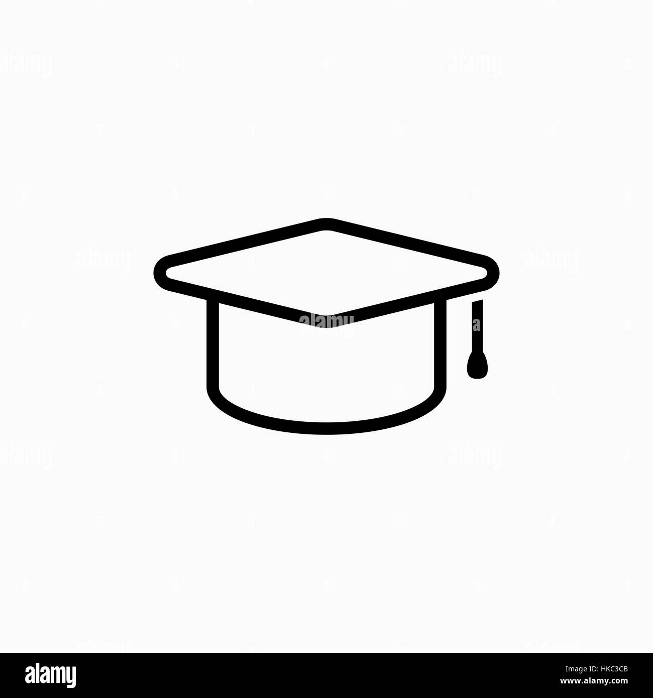 Education, graduation cap/hat icon simple vector illustration Stock Vector  Image & Art - Alamy