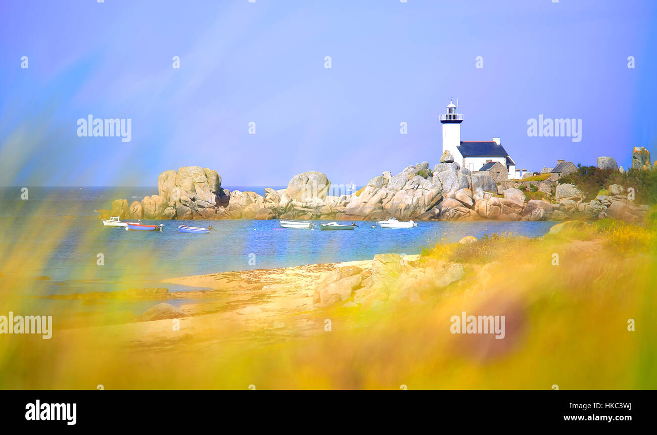 finistere-lighthouse-hi-res-stock-photography-and-images-alamy