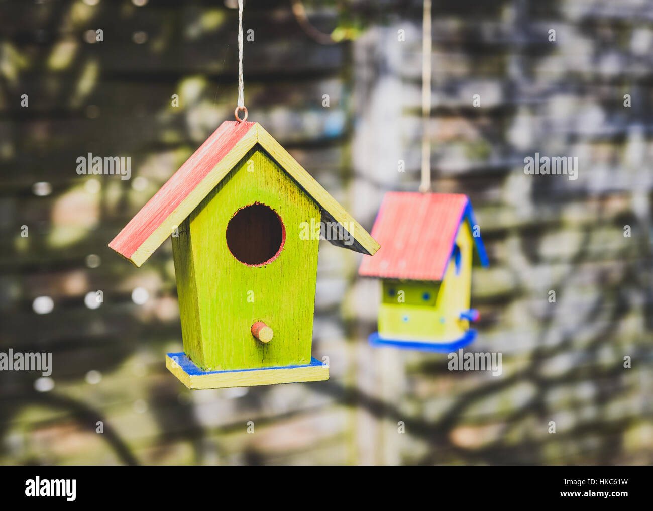 Rustic birdhouses hires stock photography and images Alamy
