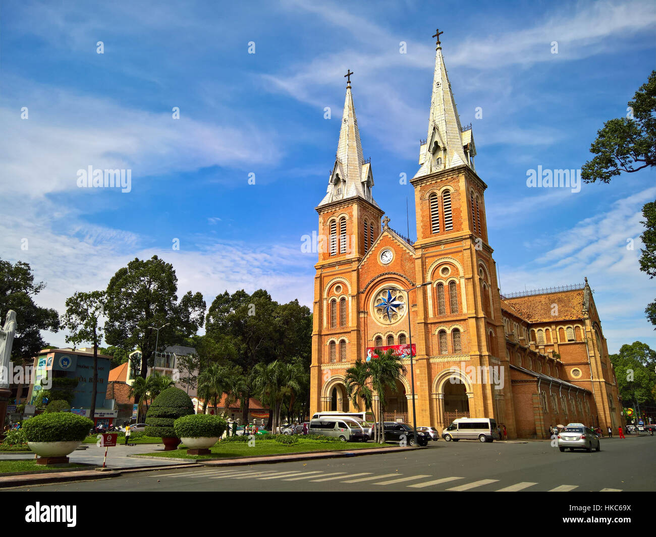 Notre Dame Cathedral (Vietnamese Nha Tho Duc Ba), build in 1883 in Ho