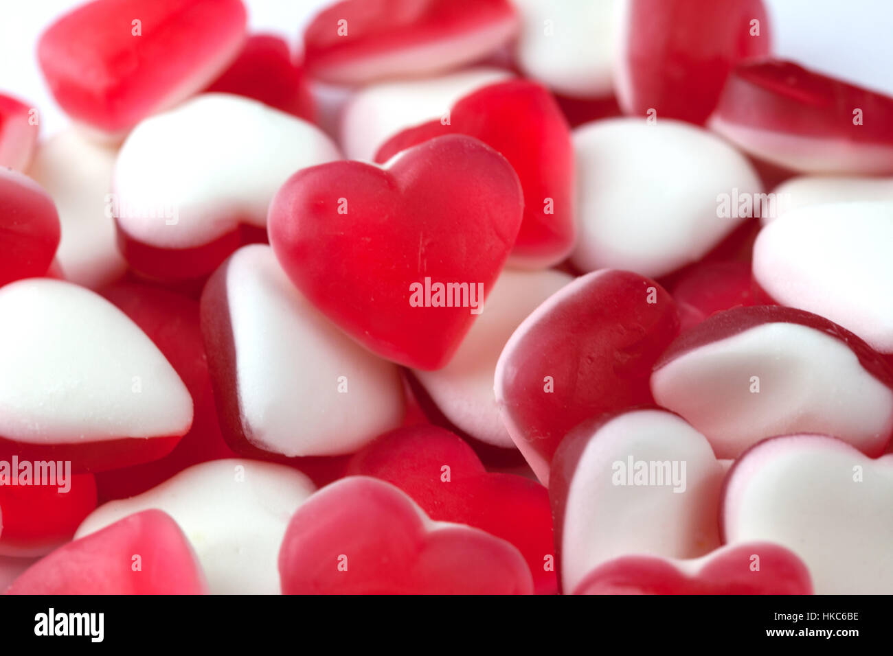 Love hearts candy sweets Stock Photo