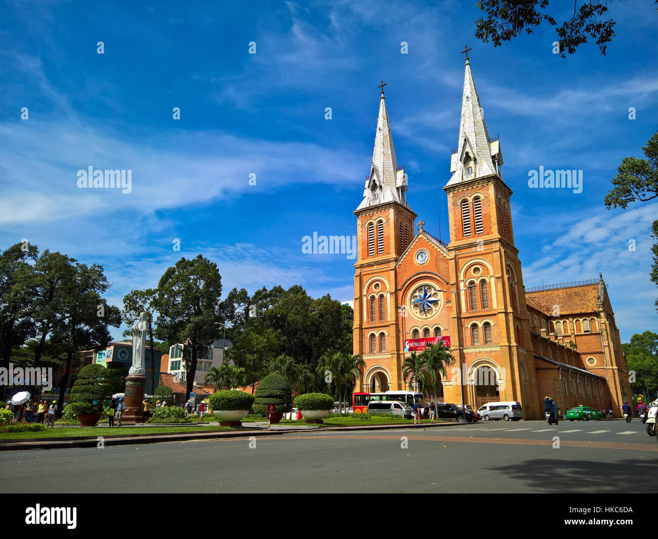 Notre Dame Cathedral (Vietnamese Nha Tho Duc Ba), build in 1883 in Ho