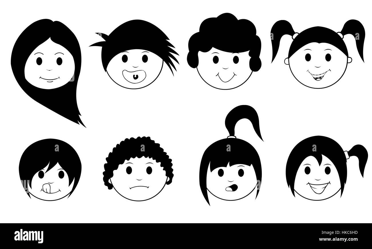 Cartoon teen boy Black and White Stock Photos & Images - Alamy
