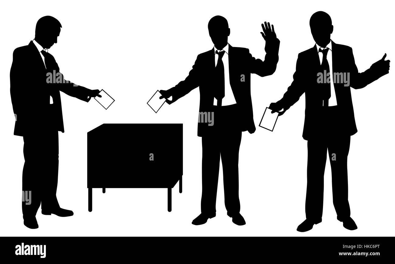 White men voting hi-res stock photography and images - Alamy