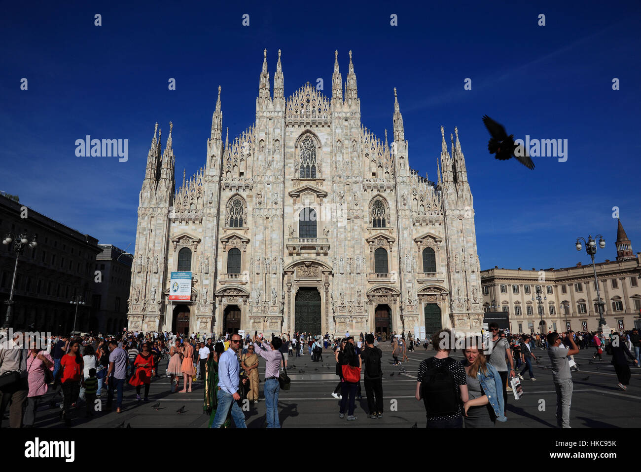 Italy, city of Milan, city center, the Duomo di Santa Maria Nascente cathedral, Cathedral of Santa Maria Nascente Stock Photo