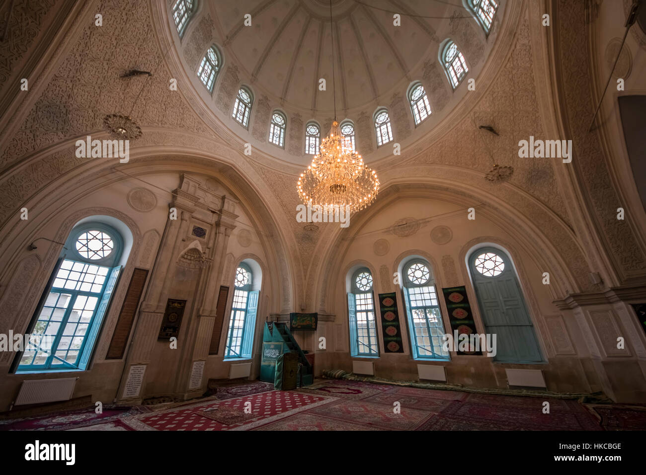 Interior of a mosque; Baku, Azerbaijan Stock Photo