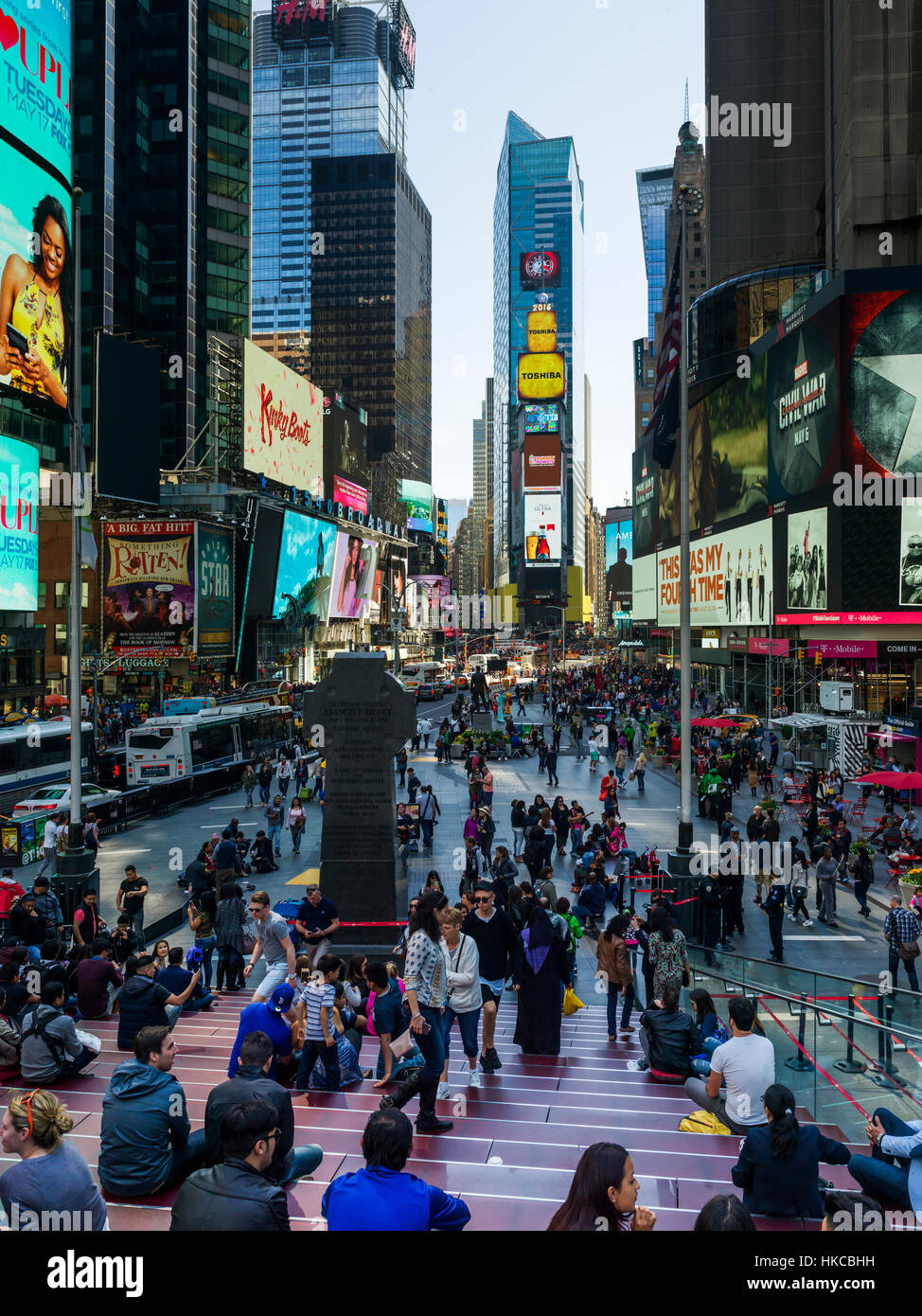 Times Square; New York City, New York, United States of America Stock Photo