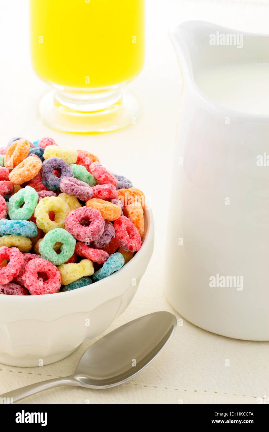 delicious and nutritious cereal milk alamy stock photo