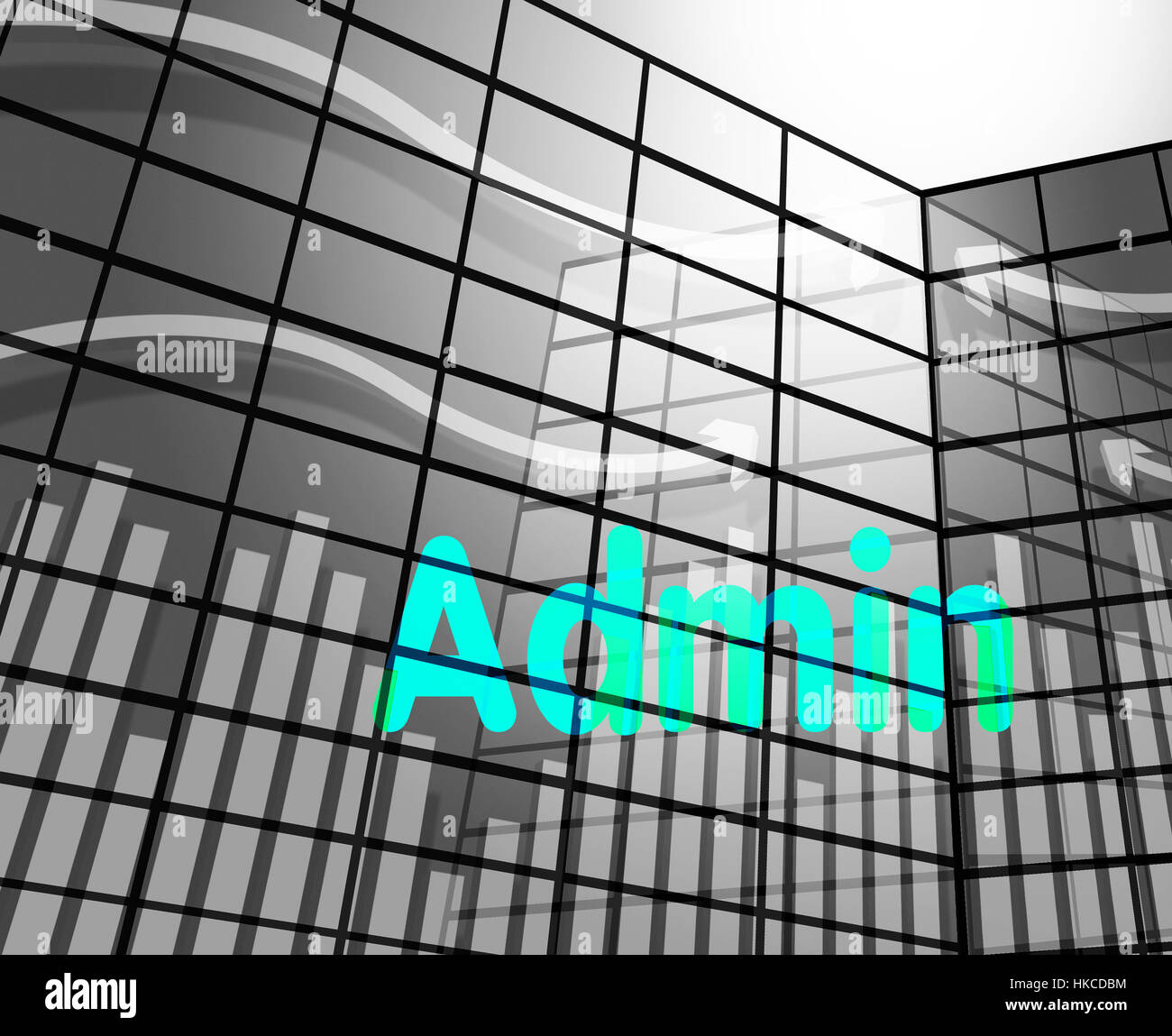 Admin Word Graph Means Administrate Wordcloud And Direction Stock Photo