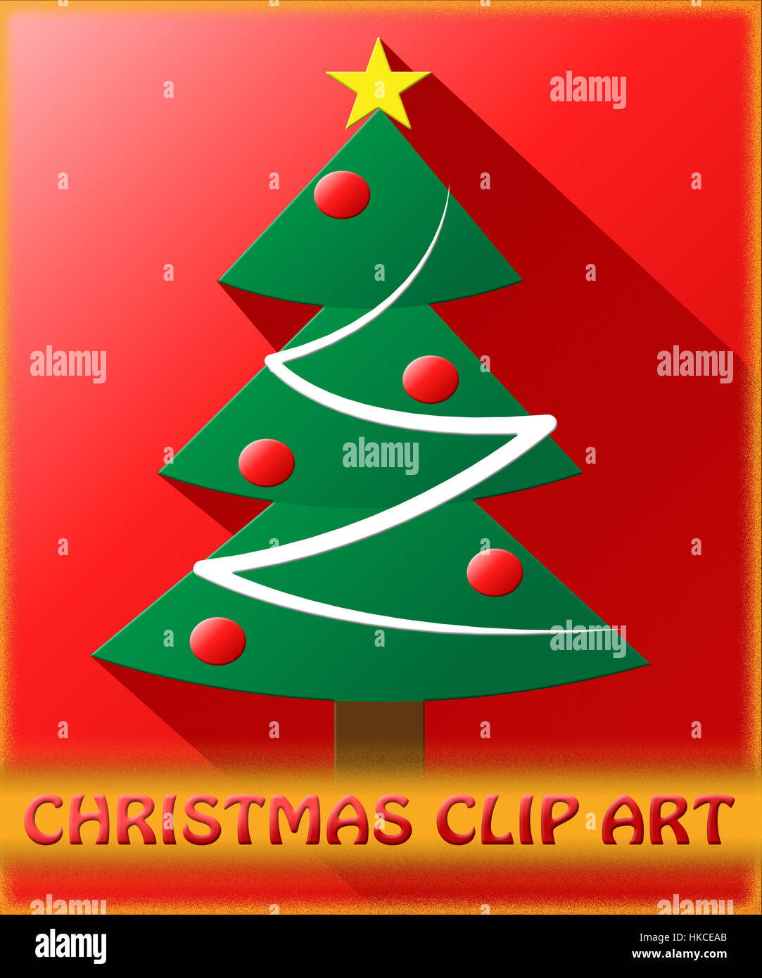 Christmas Clip Art Tree Meaning Clipart 3d Illustration Stock Photo Alamy