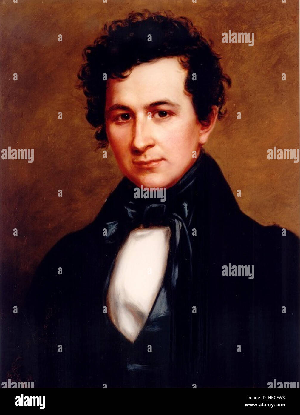 This portrait depicts John Adams II, the son of U.S. President John ...