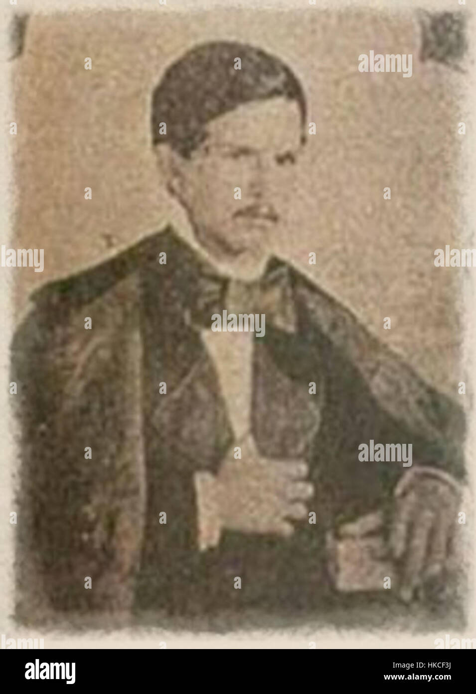 Jorge Isaacs, a Colombian writer and poet, created this artwork in 1856. His works reflect Colombia's cultural and literary history, capturing moments of national significance. Stock Photo