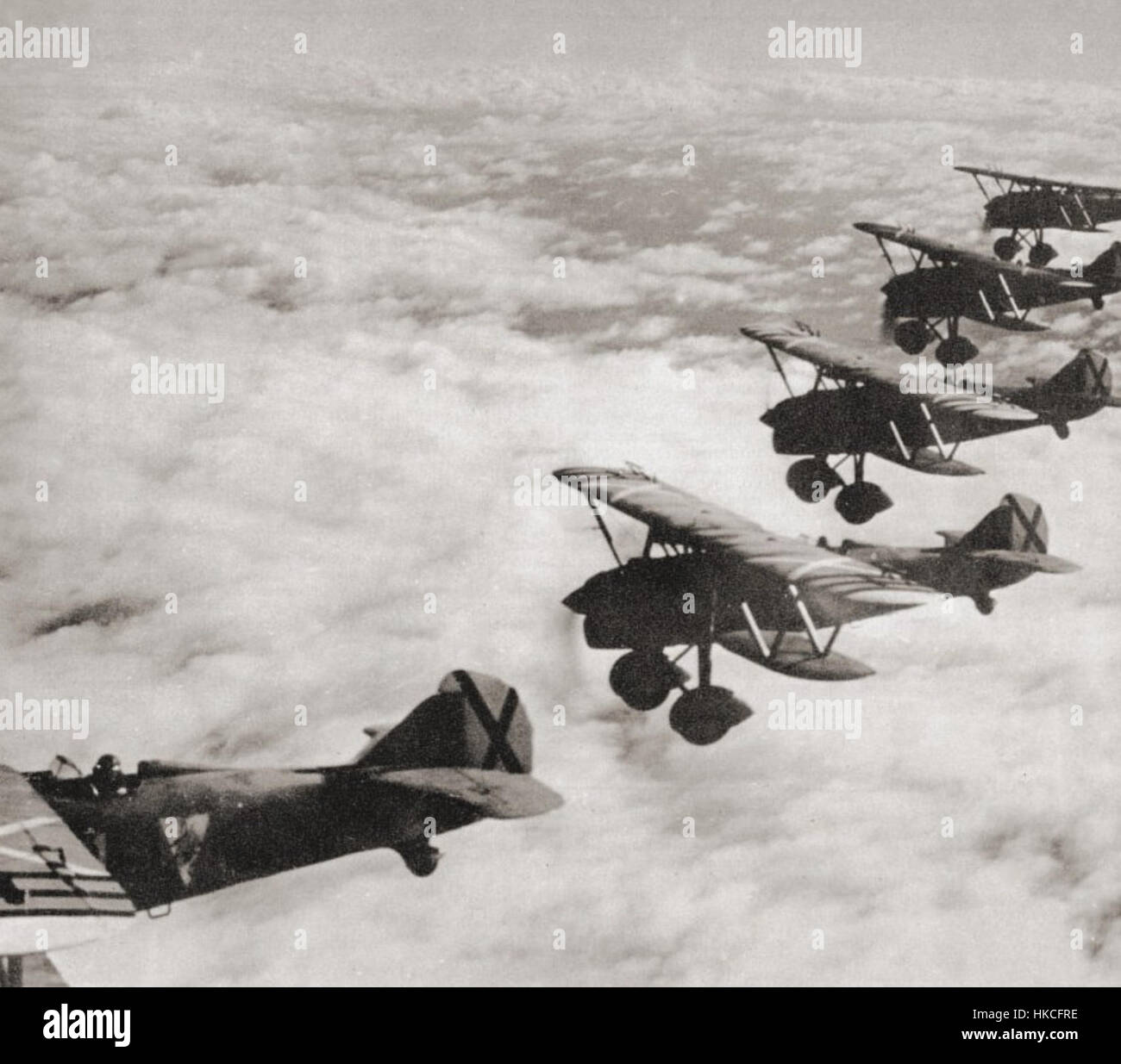 Line up of Fiat C.R.32 Stock Photo - Alamy