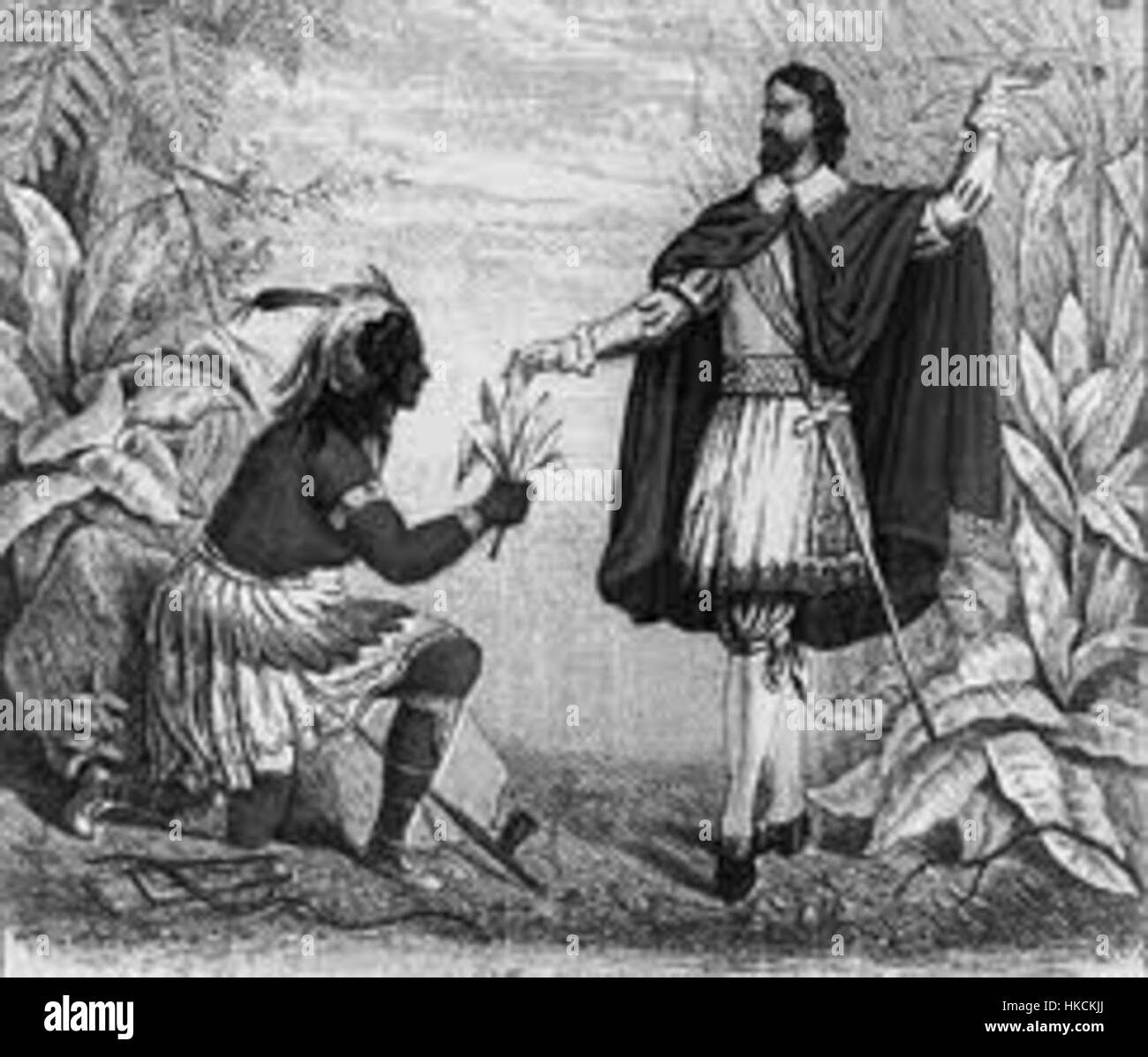 European exploration of the americas Black and White Stock Photos ...