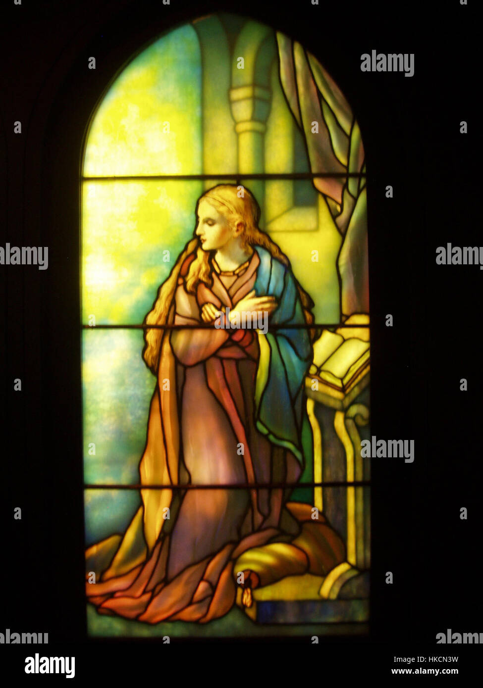 The Annunciation (right)   Tiffany Glass & Decorating Company, c. 1895 Stock Photo