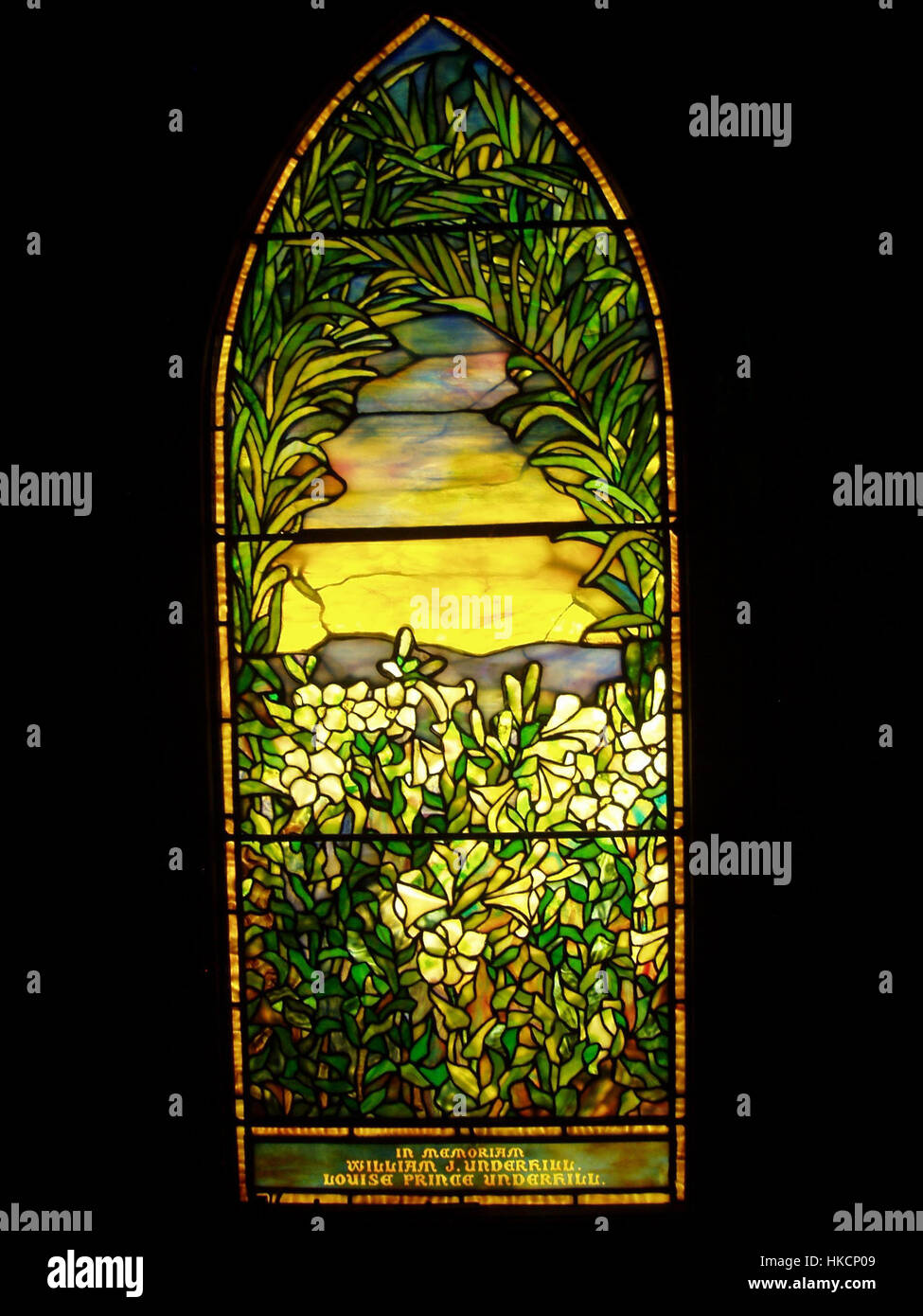 Underhill Memorial   Tiffany Glass & Decorating Company, c. 1880 Stock Photo