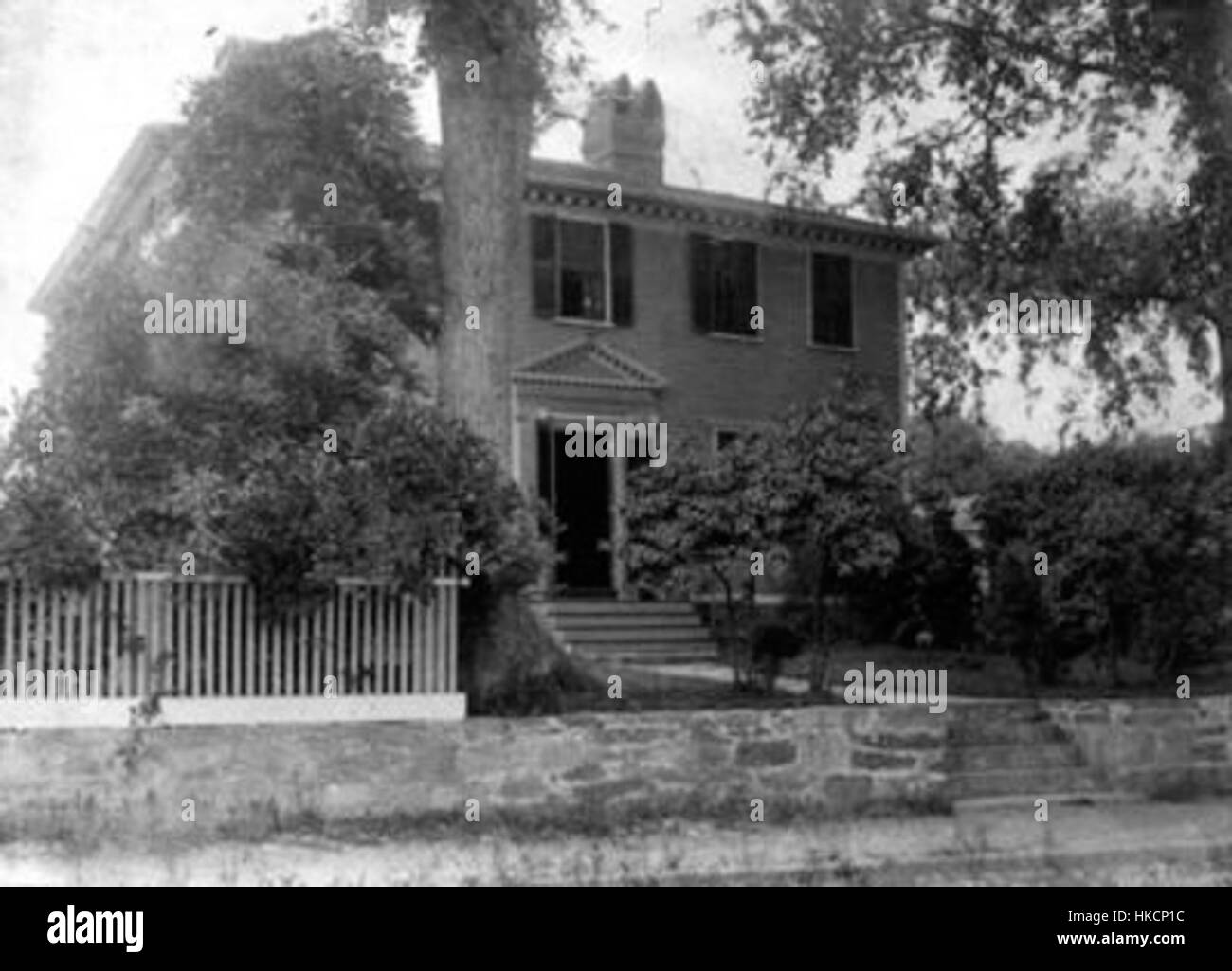 American colonial house painting Black and White Stock Photos & Images ...