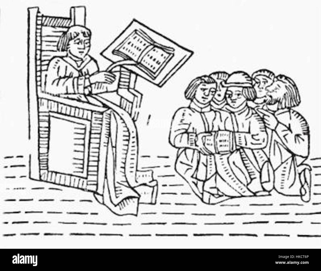 A Medieval Classroom Stock Photo - Alamy