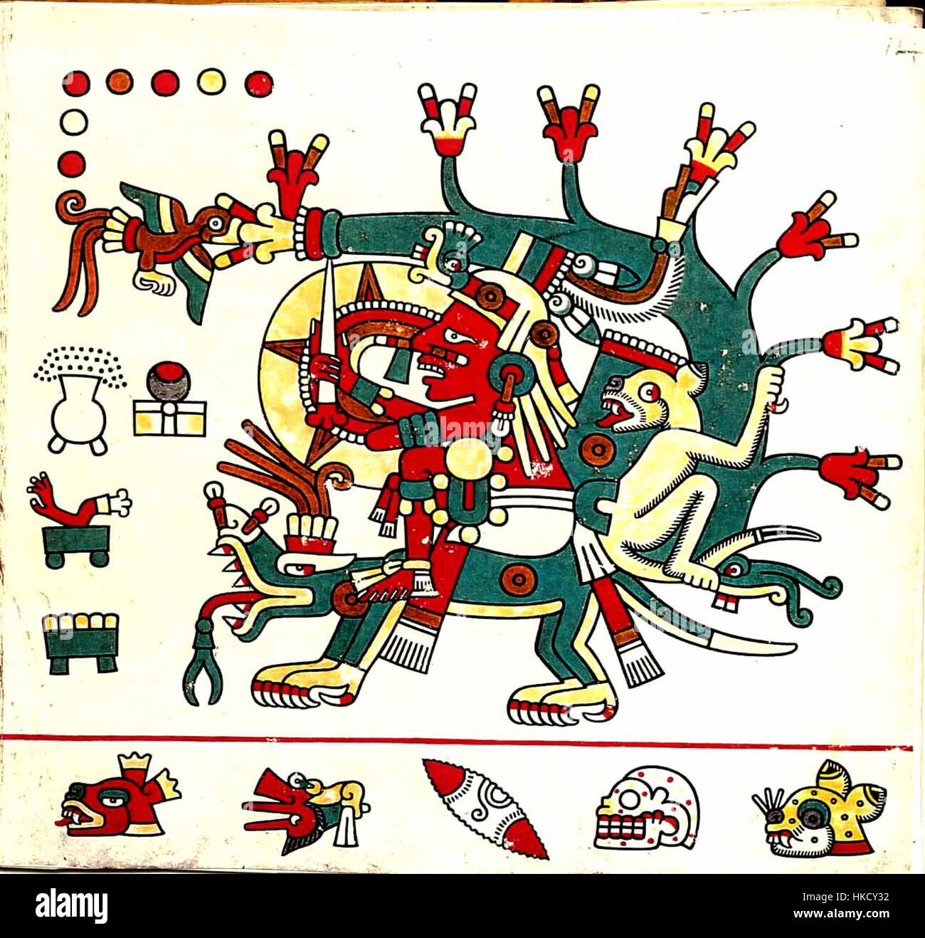 Codex Style Drawing *Codex Laud (folio 14)* is a manuscript page showcasing intricate ...