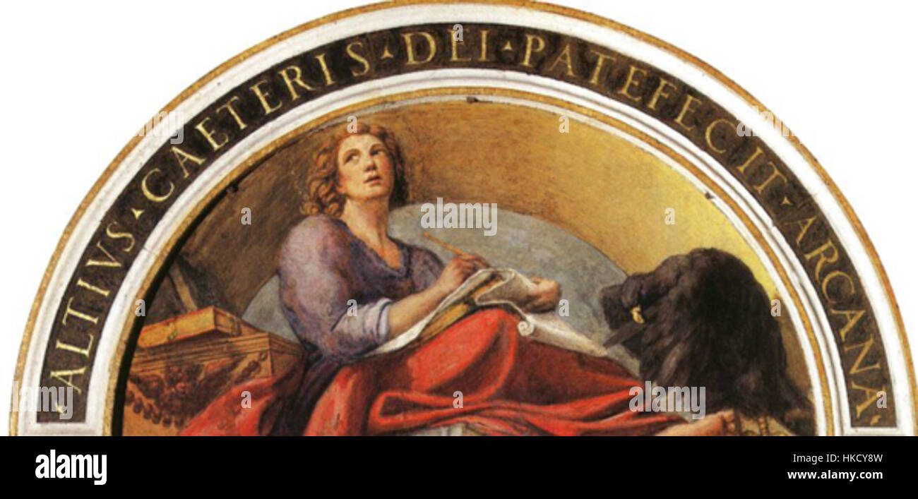 Correggio, San Giovanni e l'aquila Stock Photo Alamy