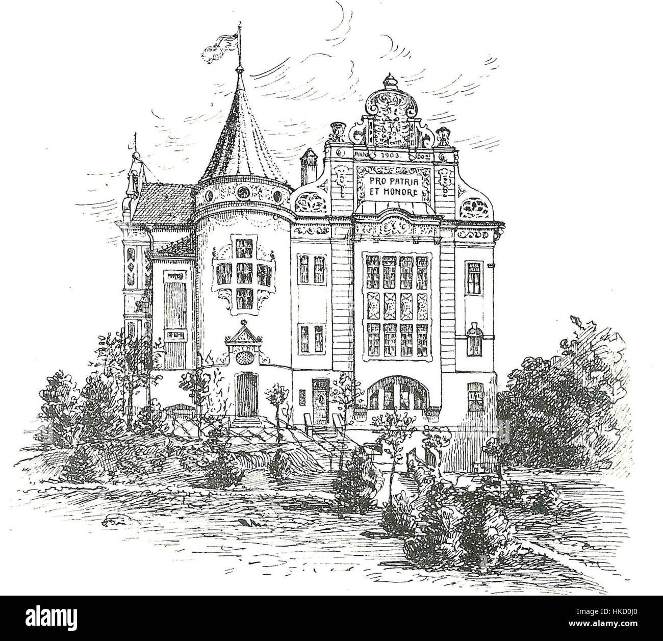 Erlangen Baruthia Haus Stock Photo Alamy